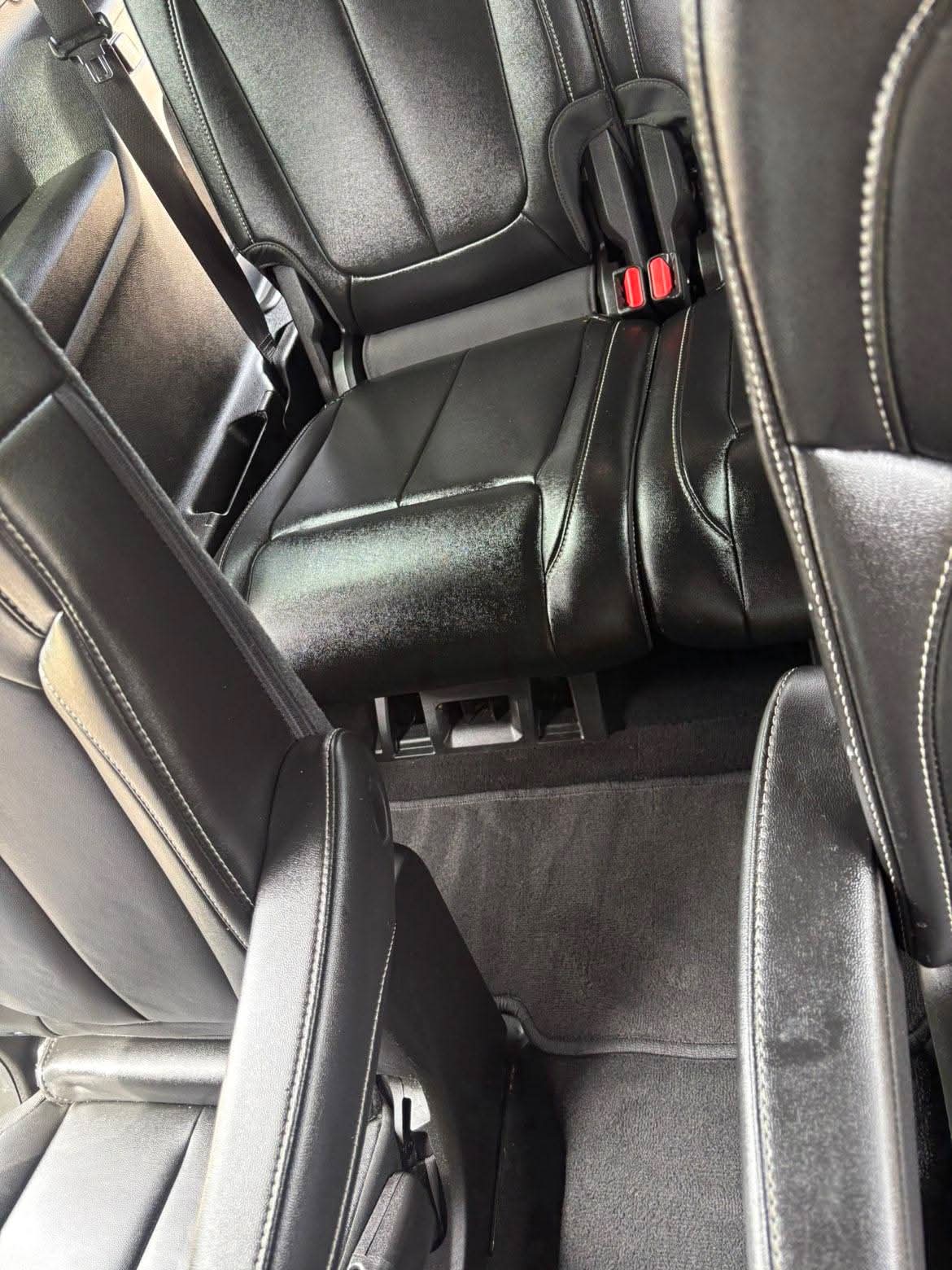 Clean rear seating area after detailing