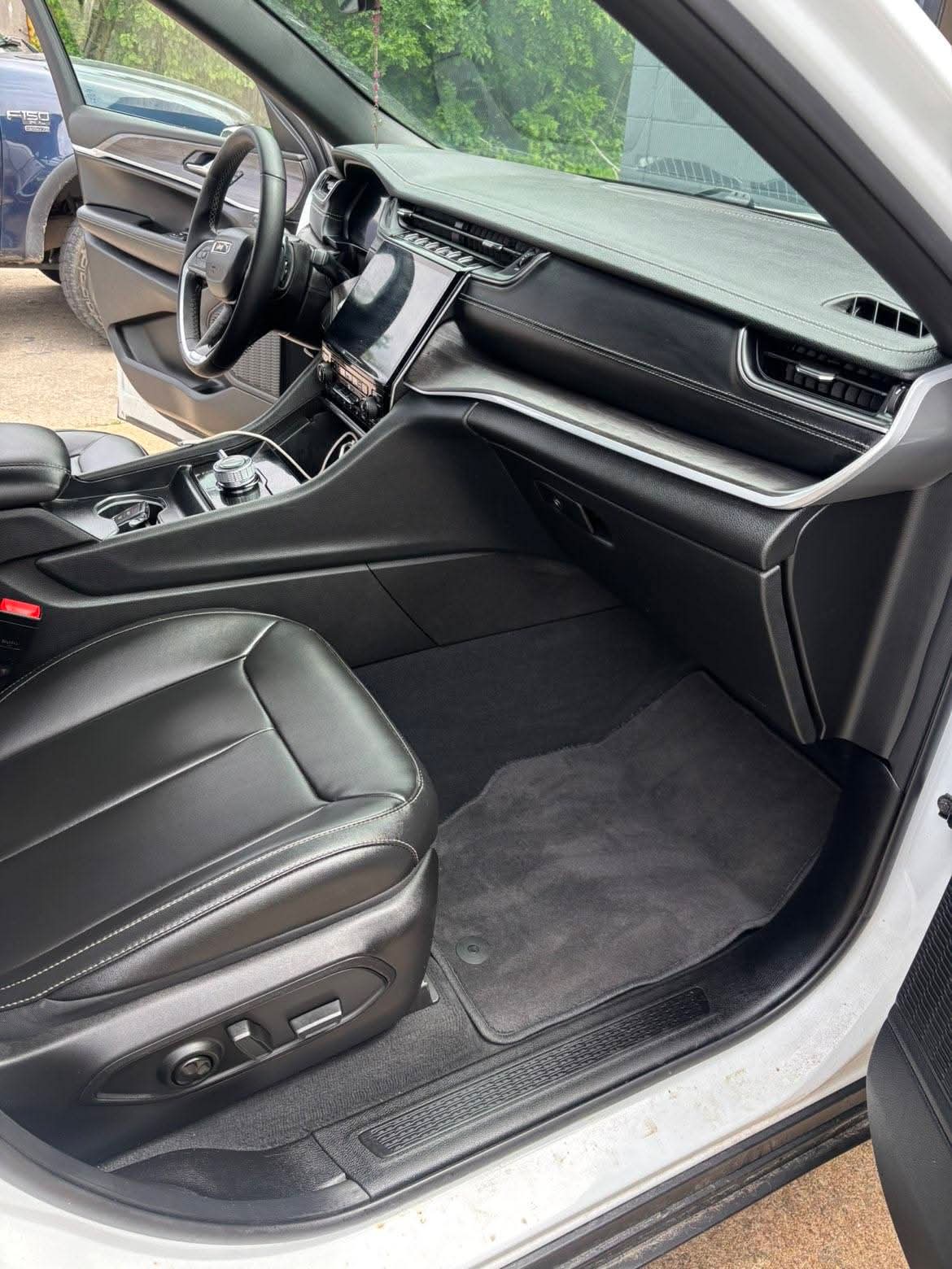 Clean passenger area after detailing