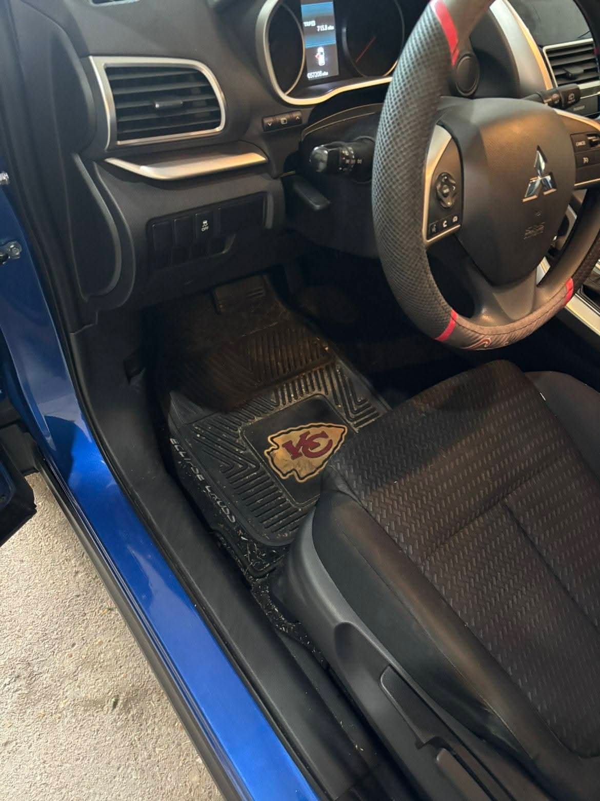 Vehicle interior before detailing