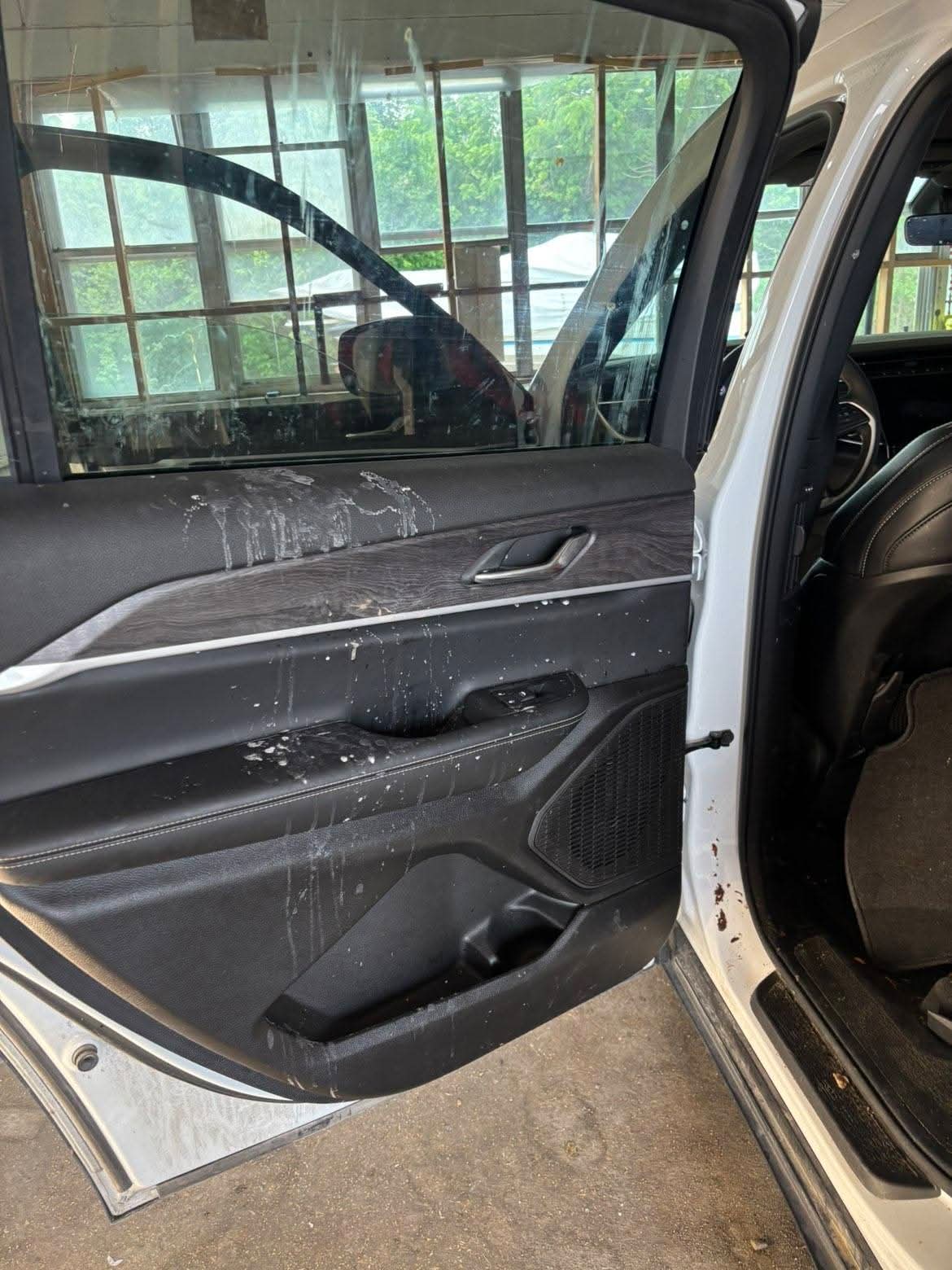 Interior door panel before detailing